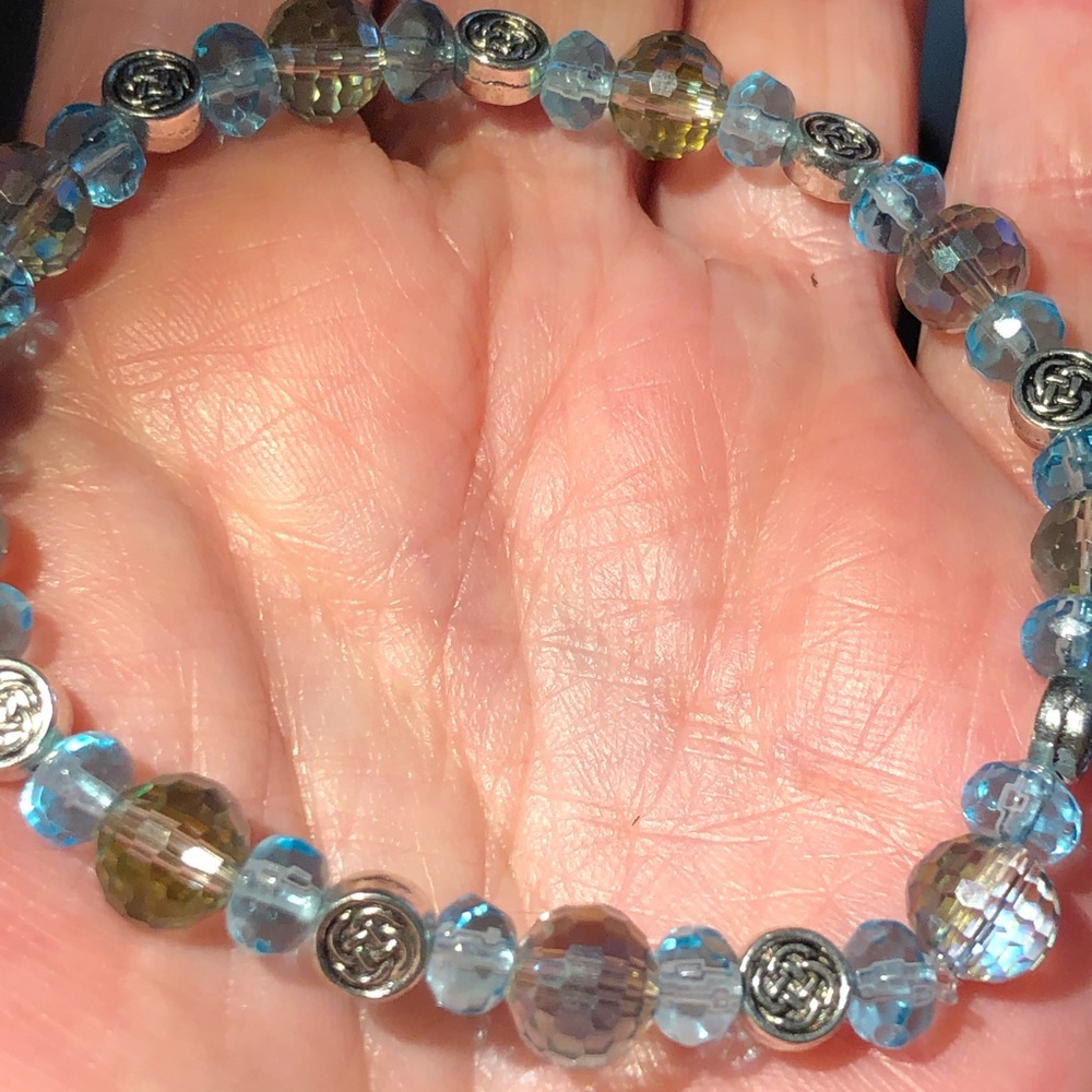 Crystal Blue Persuasion” Bracelet 8”